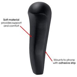 Power Gear Telephone Shoulder Rest, 10 Pack, Hands Free Phone Conversations, Designed for Comfort, Strong Adhesive, Ergonomic Design, Black, 52244