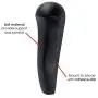 Power Gear Telephone Shoulder Rest, 10 Pack, Hands Free Phone Conversations, Designed for Comfort, Strong Adhesive, Ergonomic Design, Black, 52244 Power Gear Telephone Shoulder Rest, 10 Pack, Hands Free Phone Conversations, Designed for Comfort, Strong Adhesive, Ergonomic Design, Black, 52244