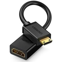 UGREEN Mini HDMI Adapter Mini HDMI to HDMI Female Cable Adapter 4K Compatible for Raspberry Pi Zero W DSLR Camera Camcorder Graphics Video Card Laptop Pico Projector Tablet 8 Inch