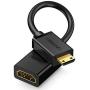UGREEN Mini HDMI Adapter Mini HDMI to HDMI Female Cable Adapter 4K Compatible for Raspberry Pi Zero W DSLR Camera Camcorder Graphics Video Card Laptop Pico Projector Tablet 8 Inch