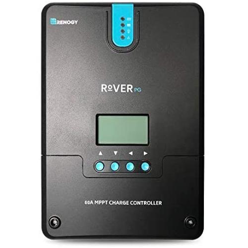 Renogy Rover 60 Amp 12V/24V/36V/48V MPPT Common Positive Solar Charge Controller Regulator Compatible with Lithium Sealed Gel, Flooded Batteries and Bluetooth Module