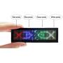 VBLab Four Colors Wireless Bluetooth LED Name Badge (Multicolored)