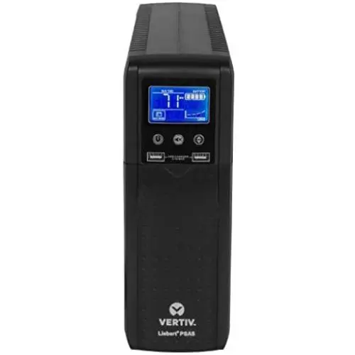 Liebert PSA5 UPS - 1000VA/600W 120V, Line Interactive, AVR, Mini Tower, 10 outlets, USB Charging, 3 Year Warranty, Uninterruptible Power Supply, Battery Backup with Surge Protection(PSA5-1000MT120)
