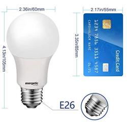 24 Pack LED Light Bulbs, 60 Watt Equivalent A19 LED Bulb, Soft White 2700K, Non-Dimmable, E26 Standard Base, UL Listed, 15000 Hrs, LED Light Bulb