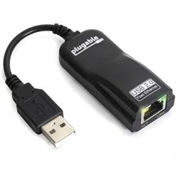 Plugable USB 2.0 to Ethernet Fast 10/100 LAN Wired Network Adapter Compatible with Chromebook, Windows, Linux, Switch Game Console