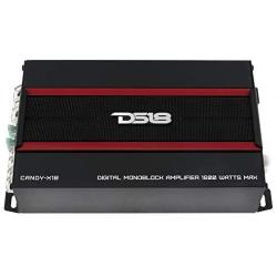 DS18 CANDY-XXL1B Amplifier in Black - Class D, Monoblock, 3000 Watts Max, Digital, 1/2/4 Ohm, with Remote Subwoofer Level Controller - Compact Mini Amplifier for Speakers in Car Audio System