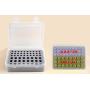 Battery Organizer Storage Box, Garage Case Holder for 24 AA, 30 AAA Batteries (Bag Not Include Batteries Pack)