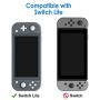 JETech Protective Case for Nintendo Switch Lite 2019, Grip Cover with Shock-Absorption and Anti-Scratch Design, Grey