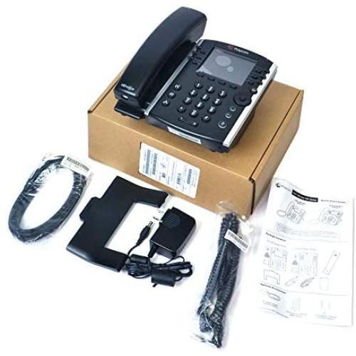 Polycom VVX 401 Corded Business Media Phone System - 12 Line PoE - 2200-48400-001 - AC Adapter (Included) - Replaces VVX 400