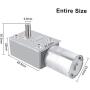 DC 12V Electric Motor Reversible High Torque Turbo Worm Gear Box Reduction Electric Motor(20RPM)