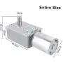 DC 12V Electric Motor Reversible High Torque Turbo Worm Gear Box Reduction Electric Motor(20RPM)