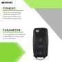 SCITOO Keyless Entry Remote Flip Key FOB Shell 1PC 4 Buttons Replacement for Volkswagen Golf Beetle Jetta Passat HLO1J0959753AM