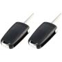Key Fob Keyless Entry Remote Flip Shell Case & Pad fits Chevy 2010-2017 Equinox / 2012-2017 Sonic / 2015-2017 Trax/GMC 2010-2017 Terrain, Set of 2