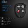 ECCPP Car Key Fob (Shell Case) 1PC 4 Buttons Keyless Entry Remote Control Replacement for Cadillac for Buick for GMC 96 97 98 99 00 01 02 03 04 05 KOBLEAR1XT