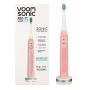 Voom Sonic Pro 5 Series Rechargeable Electronic Toothbrush Dentist Recommended 2 Minute Timer with Quadrant Pacing 5 Adjustable Speeds | Soft Dupont Nylon Bristles, Blue 4 Ounce