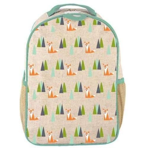 SoYoung Olive Fox Toddler Backpack | Preschool & Kindergarten Bookbag | Lightweight & Durable | Machine Washable | PVC, Phthalate, Lead & BPA Free