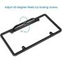 Vanku Backup Camera License Plate Frame IP67 Waterproof with Night Vision, Rear View Camera Reversing Parking Assist with 170° Viewing Angle and 8 IR LED