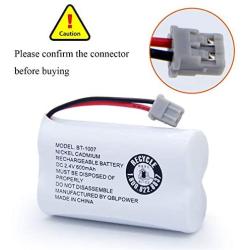 QBLPOWER BT-1007 Rechargeable Cordless Telephone Batteries Compatible with Uniden BT1007 BBTY0651101 BT904 BT-904 BT1015 BBTY0460001 BBTY0700001 Panasonic HHR-P506 HHR-P506A (2 Pack BT1007 Batteries)