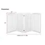 PAWLAND Freestanding Foldable Pet Gate for Dogs Extra Wide and Tall,4 Panel,36 inch Tall Dog Fence, Dog Gate for The House, Doorway, Stairs, White PAWLAND Freestanding Foldable Pet Gate for Dogs Extra Wide and Tall,4 Panel,36 inch Tall Dog Fence, Dog Gate for The House, Doorway, Stairs, White