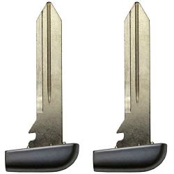 qualitykeylessplus Two Remote Fobik Emergency Key Blade Insert Replacements for Chrysler Dodge Jeep