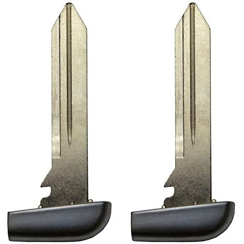 qualitykeylessplus Two Remote Fobik Emergency Key Blade Insert Replacements for Chrysler Dodge Jeep