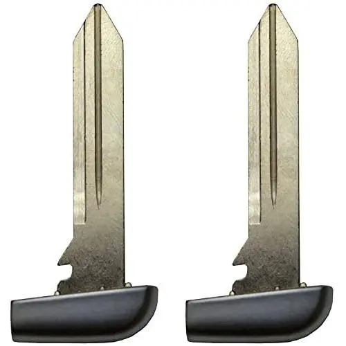 qualitykeylessplus Two Remote Fobik Emergency Key Blade Insert Replacements for Chrysler Dodge Jeep