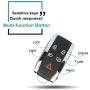 SELEAD Flip Key Fob 5 Buttons Keyless Entry Remote fit for 2007-2012 Jaguar XF XFR XK XKR Antitheft Keyless Entry Systems ADP12514701S 1pc US Stock