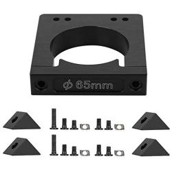 Spindle Motor Holder, CNC Motor Bracket 52/65/71mm Aluminum Shaft Spindle Motor Mount Kit for CNC Router Engraving Machine (65mm)