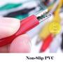 KAIWEETS 30PCS Alligator Clips with Wires Test Leads Set Soldered Current Probe Wires for Circuit Connection/Electrical Testing, Suitable for Experiments/Fluke/AstroAI/Etekcity/Crenova (30 PCS)