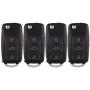 SELEAD Flip Key Fob 4 Buttons Keyless Entry Remote SHELL CASE fit for 2002-2010 Volkswagen Beetle Golf Jetta Passat Antitheft Keyless Entry Systems HLO1J0959753AM 4pcs
