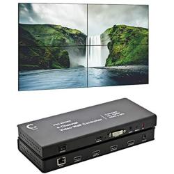 Expert Connect 2x2 Video Wall Controller | 1080p, HDMI 1.4, HDCP1.4 Compliant | HDMI & DVI Inputs; HDMI Outputs | 8 Display Modes - 2x2, 1x2, 1x3, 1x4, 2x1, 3x1, 4x1 | Cascading - 2x4, 2x8