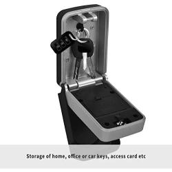 ANSLOCK Security Lock Boxes, Portable Wall Mount Electronic Key Safe Holder Box, Door Key Storage Box with Code (Wall Mount)