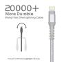 iPhone Charger Cable MFi Certified AHGEIIY,5Pack[3.3/6.6/0.5FT] Nylon Braided Fast Charging Cable for iPhone SE 2,11 Pro,Xs, Max, XR, X,8 Plus,7 Plus,6 Plus,6S Plus,iPad and More-Silver