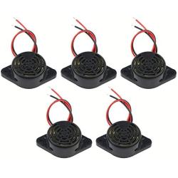 5 Pcs Active Piezo Electronic Buzzer Continous Sound Mini Buzzer Alarm for DIY Electronics Reminder Projects