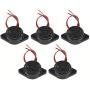 5 Pcs Active Piezo Electronic Buzzer Continous Sound Mini Buzzer Alarm for DIY Electronics Reminder Projects