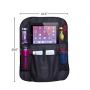 Moms Besty Car Back Seat Organizer for Kids and Toddlers - Touch Screen Tablet Holder for Android & iOS Tablets - Multipurpose Use as Auto Seat Back Protector, Kick Mat, Car Organizer