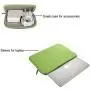 MOSISO Laptop Sleeve Only Compatible with MacBook 12 inch A1534 with Retina Display 2017/2016/2015 Release, Water Repellent Neoprene Bag with Small Case, Greenery