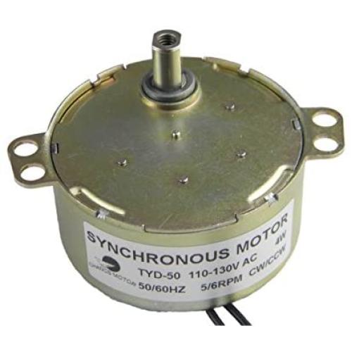 CHANCS TYD-50 Synchronous AC Motor 110V 5-6RPM CW/CCW Small Electric Gear Motor for Electric Fireplace