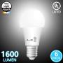 A19 LED Light Bulbs- 6 Pack, AmeriTop Efficient 14W(100W Equivalent) 1600 Lumens General Lighting Bulbs, UL Listed, 5000K Daylight, Non-Dimmable, E26 Standard Base