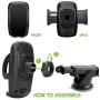 Cellet Car Phone Mount Extendable Windshield and Dashboard Holder Compatible for iPhone XS/Max/XR/X/8/Plus/7 Plus Samsung Note 9/8/5 Galaxy S9 Plus S8 LG Motorola