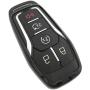 Black TPU Key Fob Cover Case Remote Holder Skin Glove for Ford Fusion F-150 Edge Explorer Mustang Lincoln MKZ MKC 3/4/5 Buttons Smart Key(NOT fit Flip/Folding key)