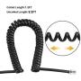 Telephone Handset Cord Detangler, 1 Pack 360 Degree Rotating/Anti-Tangle Landline Cable and 1 Pack Telephone Handset Cord 8.5 Foot Uncoiled (2 Foot Coiled)