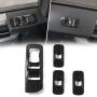 Car Window Lift Switch Panel Decoration Frame Cover Trim for 2015 2016 2017 2018 Ford F150 Accessories (Black)
