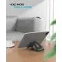 Nulaxy Phone Stand, Fully Foldable, Adjustable Desktop Phone Holder Cradle Dock - Grey