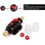 2 Pack Inline 20amp Circuit Breaker with Manual Reset Fuse Holder for Car Audio Marine Boat Stereo with Wire Lugs and Heat Shrink Tube