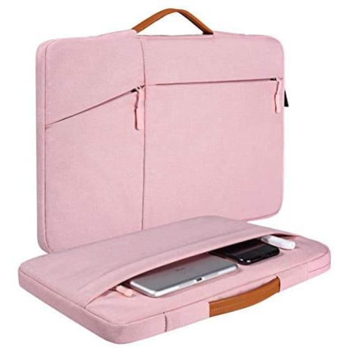 11.6-12.9 Inch Laptop Case for Acer Chromebook R11/HP Stream/Lenovo ThinkPad Yoga 11e/ASUS Chromebook C202/Lenovo C330 C340 Chromebook 11.6/Lenovo 130S 11.6 Briefcase Bag for Women (Pink)