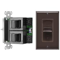 OSD Audio 100W in-Wall Home Theater Speaker Slider – Volume Control Switch, VMS100 (Brown)
