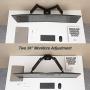 AVLT Dual 27'' Monitor Desk Mount Stand - Mount Two 27'' Screens on Height Adjustable Gas Spring Arms Space Saver Both C-Clamp & Grommet Mounting Base Each Arm Holds up to 14.3 lbs