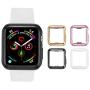 Tranesca 4 Pack 38mm Apple Watch case with Built-in HD Clear Ultra-Thin TPU Screen Protector Cover Compatible with Apple Watch Series 2 and Apple Watch Series 3 38mm - Clear+Black+Gold+Rose Gold