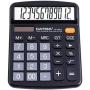 Desktop Calculator 12 Digit with Large LCD Display and Sensitive Button, Solar and Battery Dual Power, Standard Function for Office, Home, School, CD-2786 (Black)